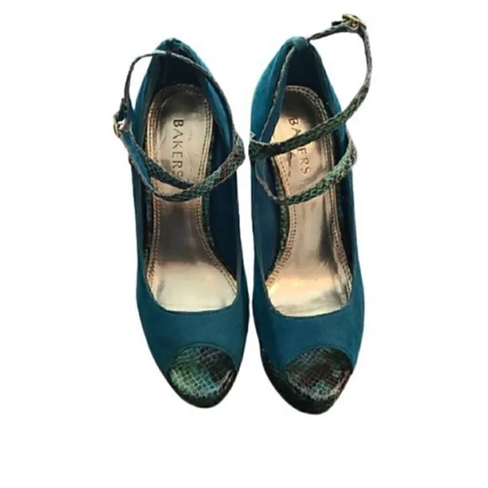 [Bakers] Harlee Open Toe Platform Heels- Size 7.5M